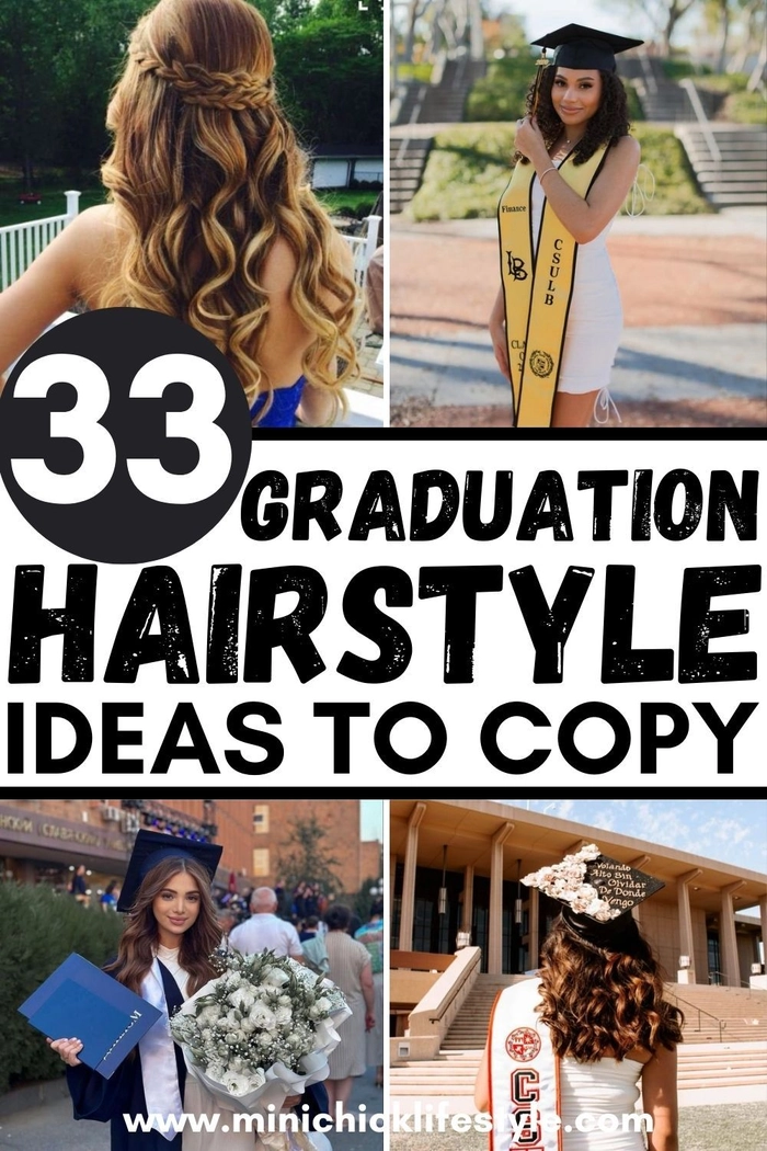 Best Graduation Hairstyles for Off-Shoulder Gowns