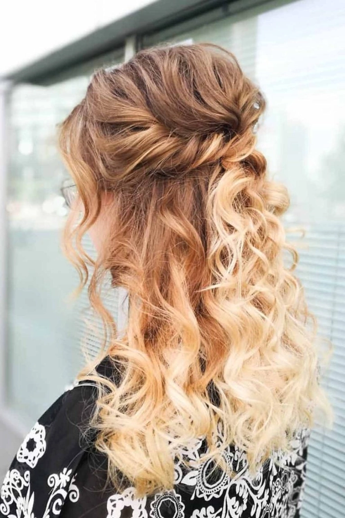 Elegant graduation hairstyle that transitions smoothly to an evening party look