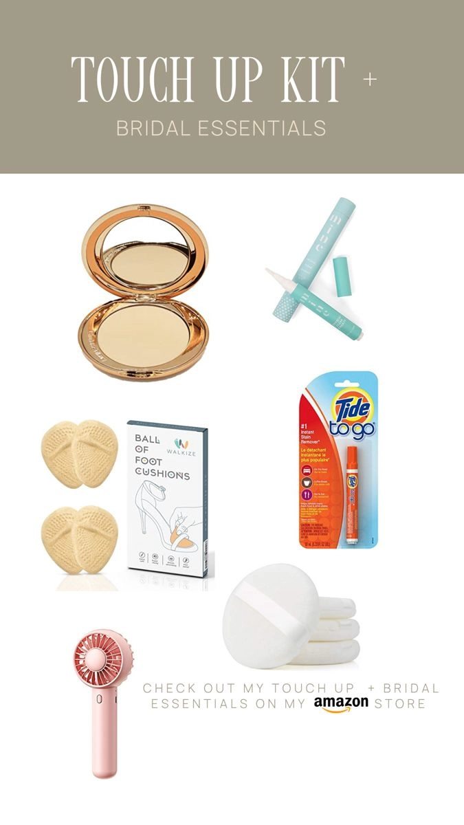 Graduation hair touch up kit essentials for a quick style refresh before the ceremony A graduation hair touch up kit with hairspray, bobby pins, comb, and mirror arranged on a table