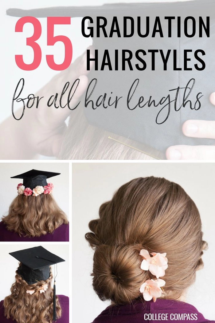 Minimalist graduation hair accessories with a delicate pearl pin and sleek metal clip