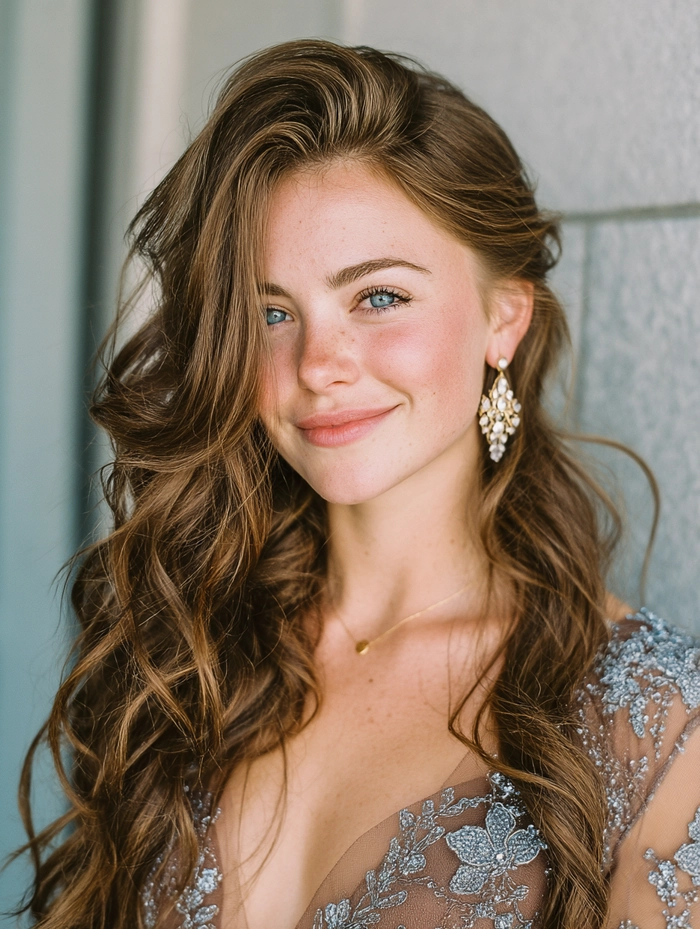 Best outdoor graduation hairstyles for windy days Graduate with wind-resistant outdoor graduation hairstyle in a breezy setting