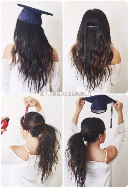 Overnight methods to prep graduation hair with braids and rollers