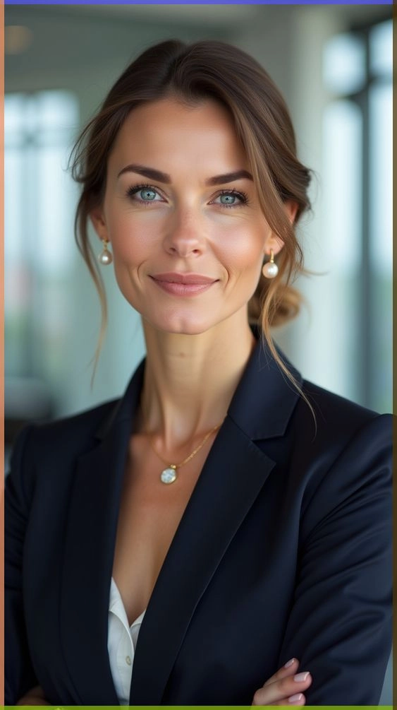 Elegant low bun for corporate job interviews after graduation Professional graduation hairstyles for corporate jobs, featuring a sleek low bun