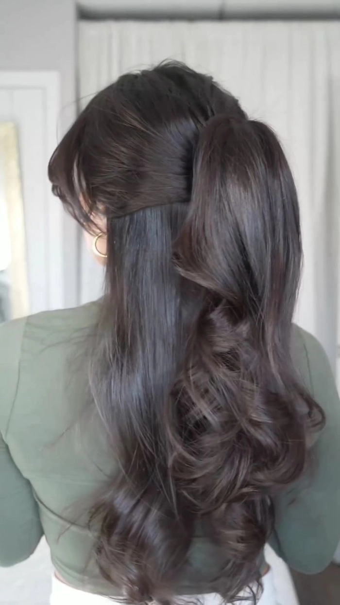 Quick graduation hairstyle tutorial step nine for busy mornings