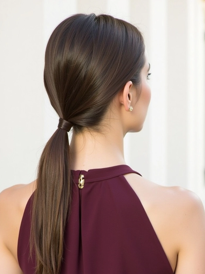 Sleek Low Ponytail Graduation Hairstyles