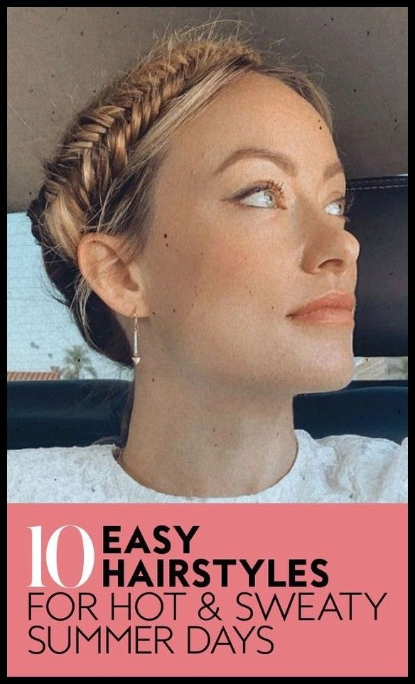 Top summer graduation hairstyle for hot weather that keeps you cool and elegant Summer graduation hairstyle for hot weather featuring a braided crown with wispy face-framing pieces