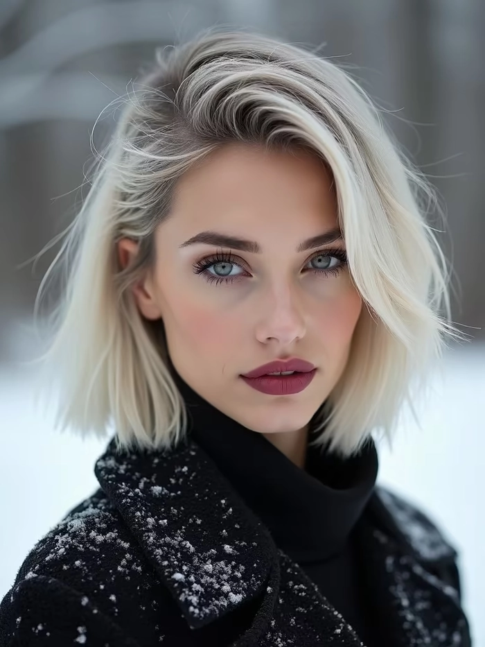 Winter graduation hairstyles for cold weather featuring an elegant updo with a satin scarf