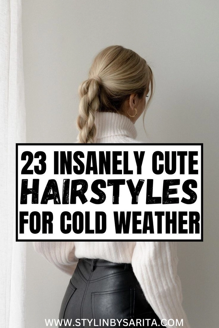 Elegant winter graduation updo with knit beret for cold weather ceremony