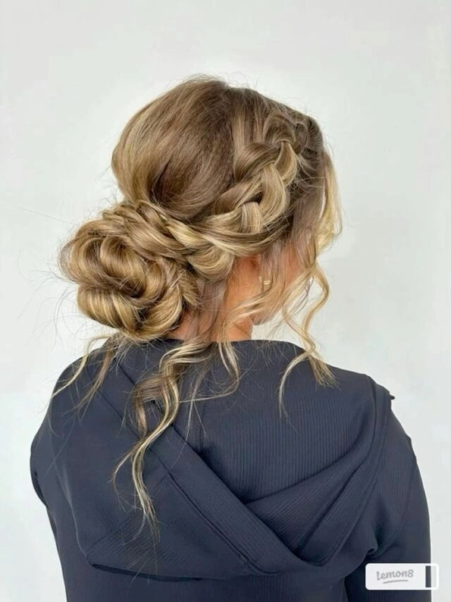 Relaxed boho braids hairstyle perfect for Thanksgiving dinner gathering