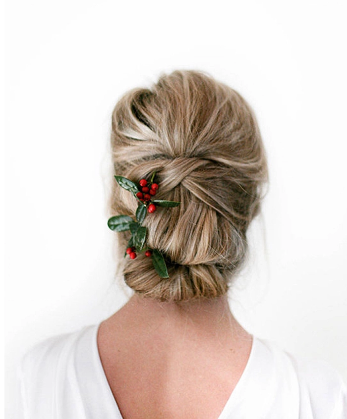 Beautiful Christmas Party Updos for Long Hair