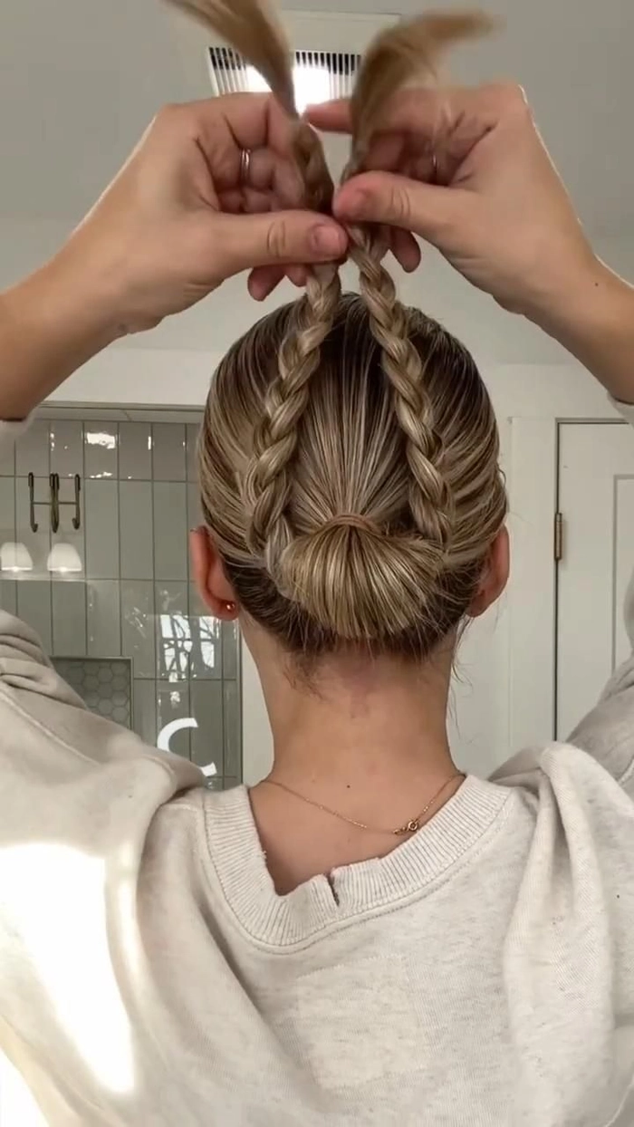 Festive Cinco de Mayo braided updo hairstyle for holiday celebrations