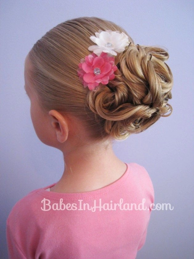 Comfortable Updos for Kids' Holiday Pageants
