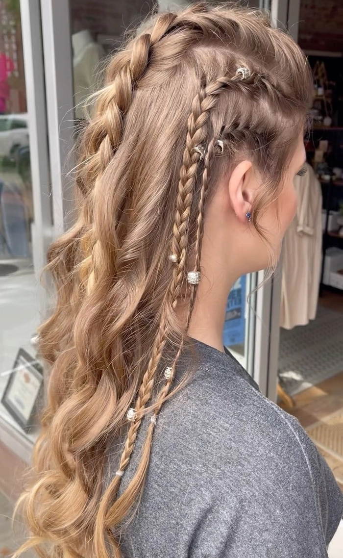 Edgy Faux Hawk Braids for Holiday Concerts