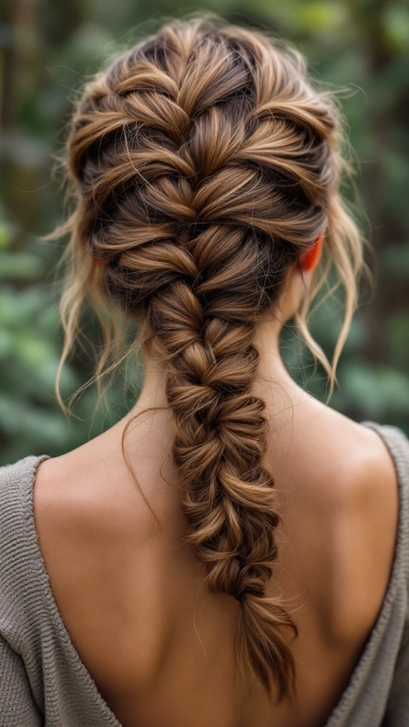Easy fishtail braid ideas for your next holiday getaway A relaxed fishtail braid hairstyle perfect for a casual holiday vacation