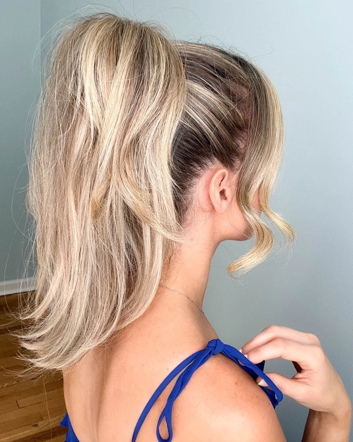High ponytail inspiration for NYE clubbing hairstyle