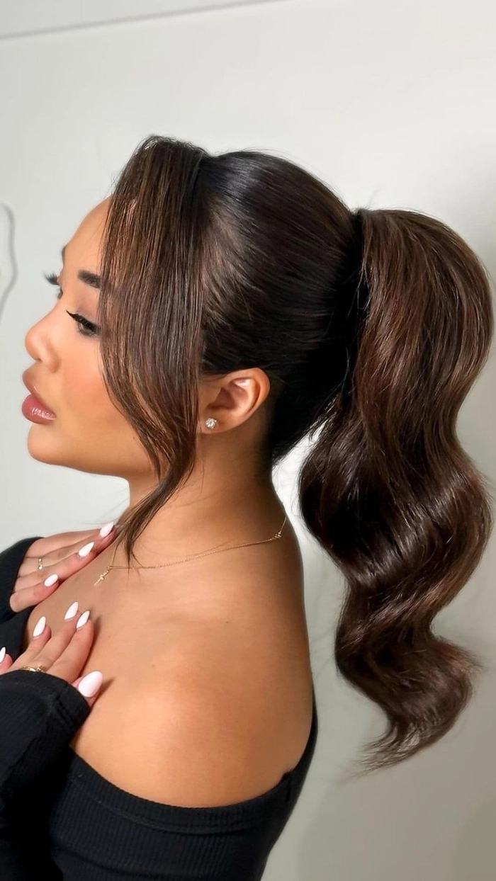NYE Clubbing High Ponytail Inspo