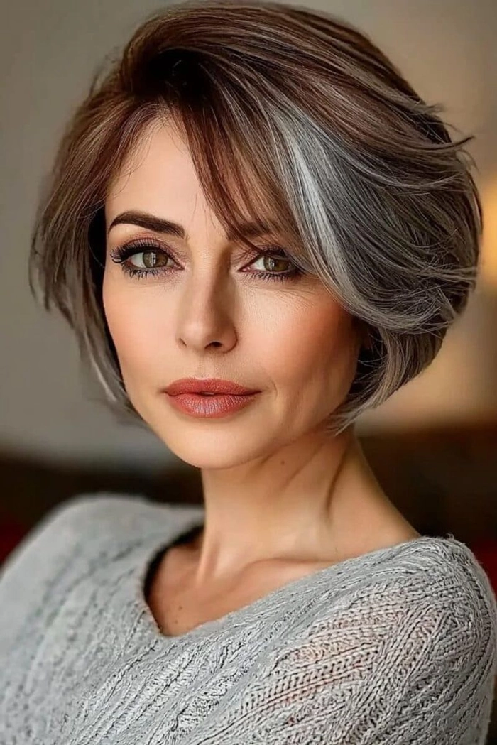 Elegant holiday updo with subtle volume for thinning hair on women over 50
