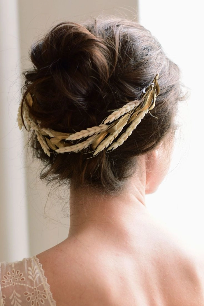 Holiday Wedding Guest Hair Inspiration - Effortless Glam Updo Elegant holiday wedding guest hairstyle with soft waves and sparkling hair pins