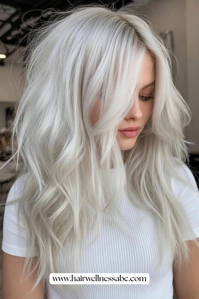 Icy Blonde Hair Toning for Winter Brides