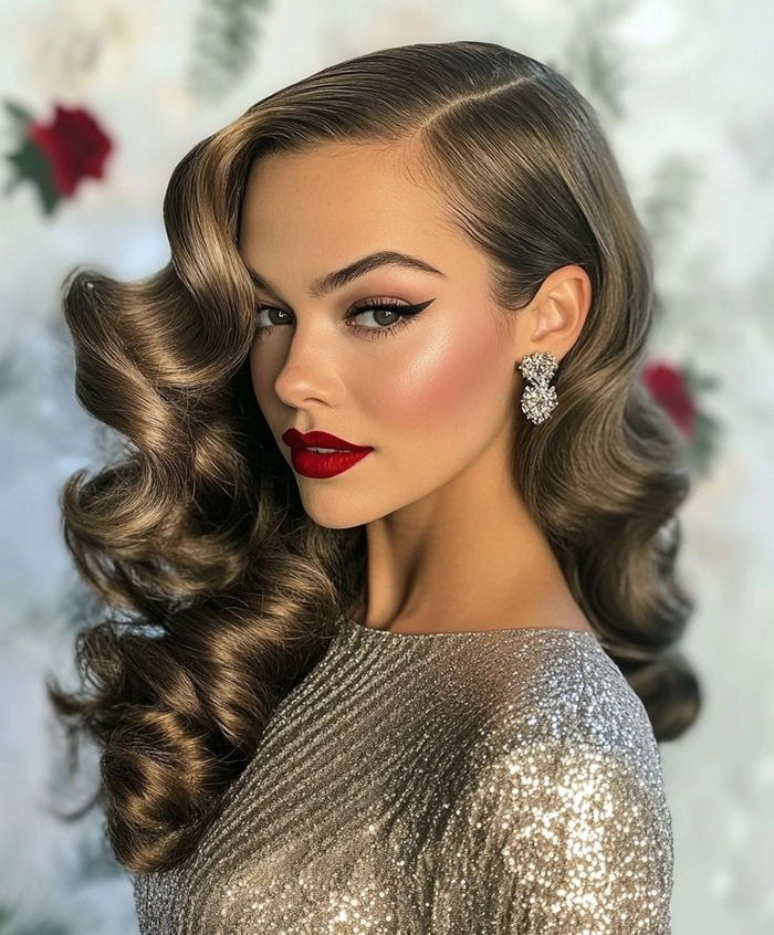 Glamorous Hollywood Waves for New Year’s Eve