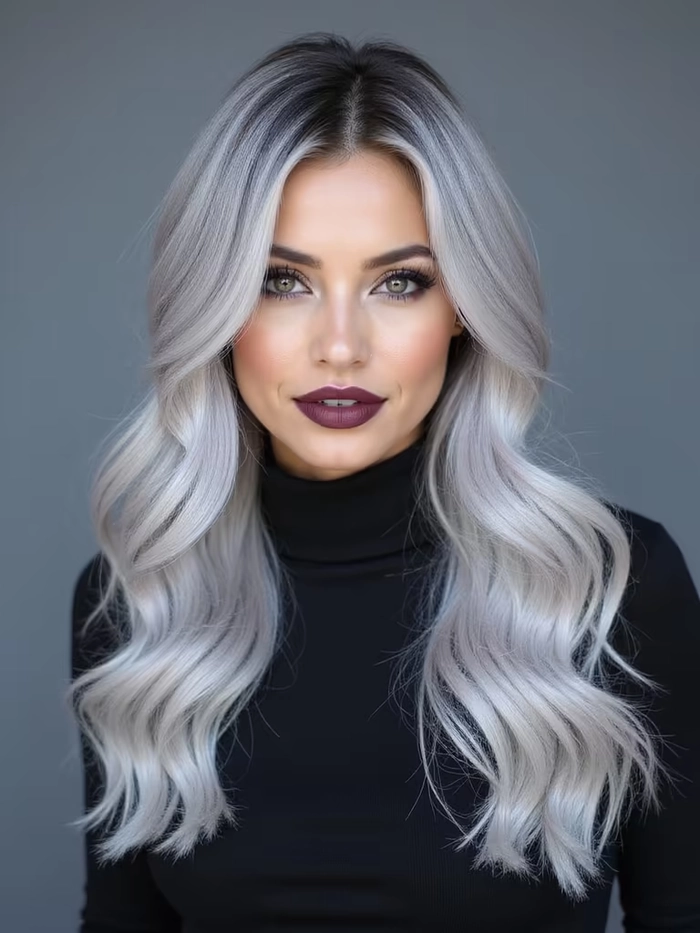 Holiday hairstyle inspiration: warm copper and gold tones perfect for seasonal celebrations Warm tone hair color trends for the holiday season showcased in a festive copper-blonde updo