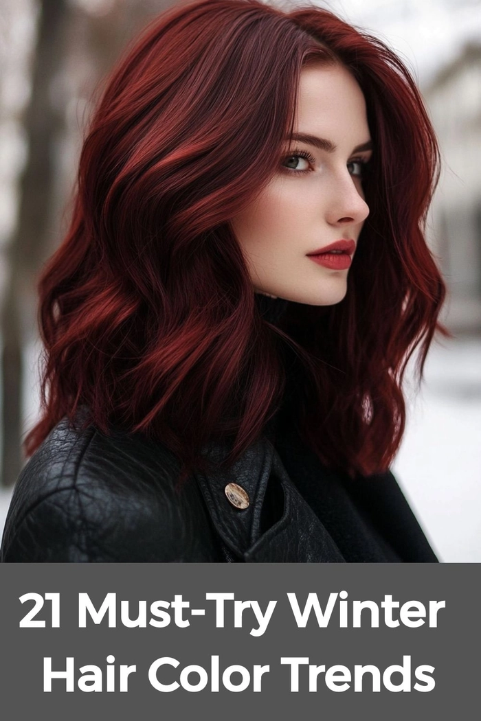 Warm Tone Hair Color Trends: Holiday Season Copper and Caramel Waves A woman with warm caramel and copper highlights in a voluminous updo, styled for holiday parties