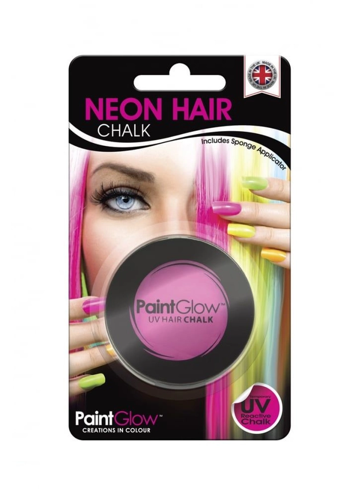 Vibrant neon hair chalk styling for rave party hairstyles