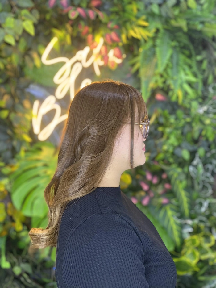 Pre-Holiday Shine Salon Treatment Professional salon treatment giving glossy pre-holiday shine