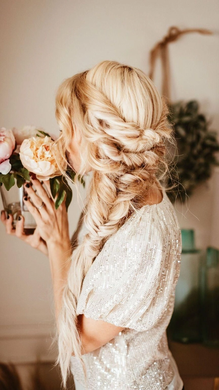 Relaxed boho braids hairstyle for a festive Thanksgiving dinner