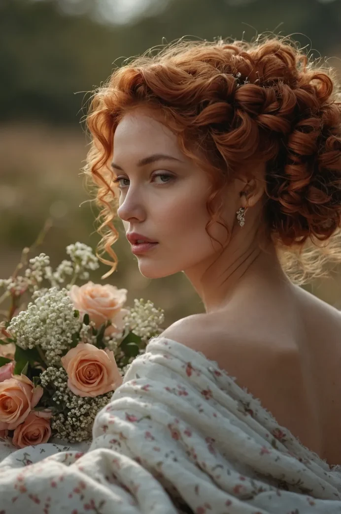 Romantic twisted updo hairstyle for Valentine's Day dates