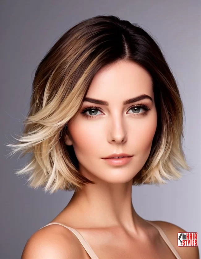 Short bob holiday styling for fine hair, elegant and festive look