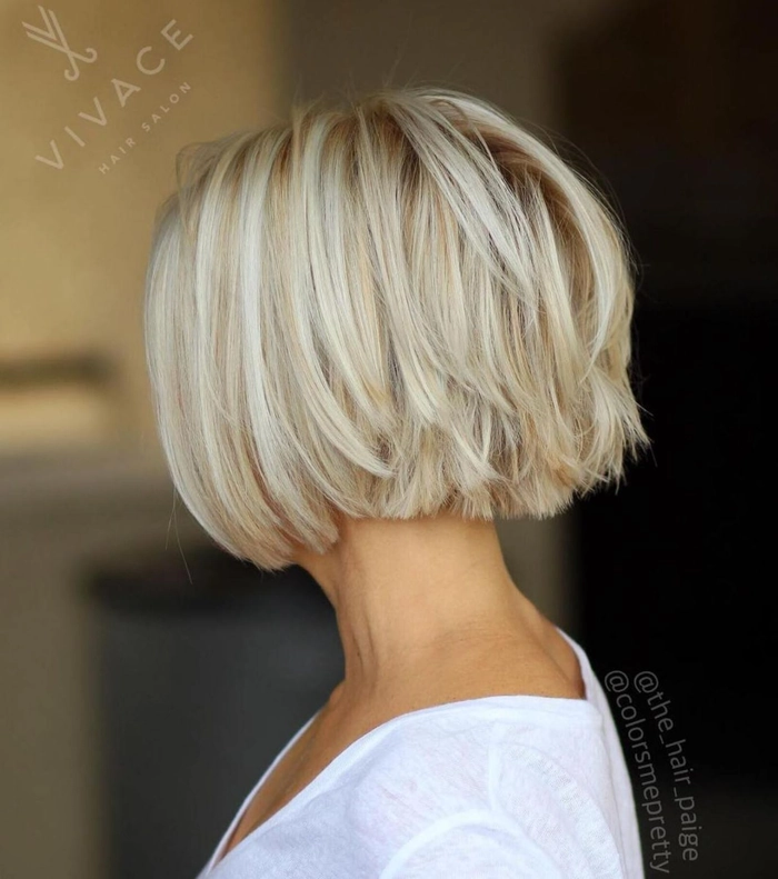 Festive short bob holiday styling for fine hair