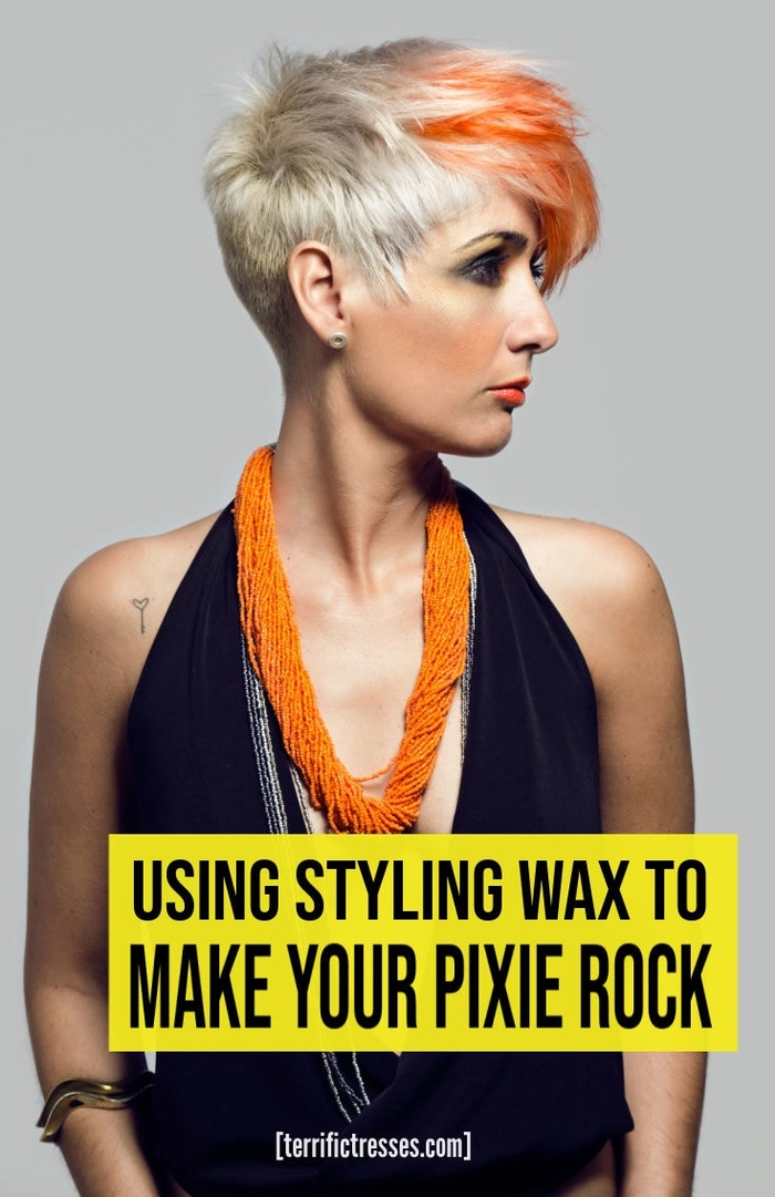 Short holiday hairstyle defined with styling wax picks for sharp, textured cuts