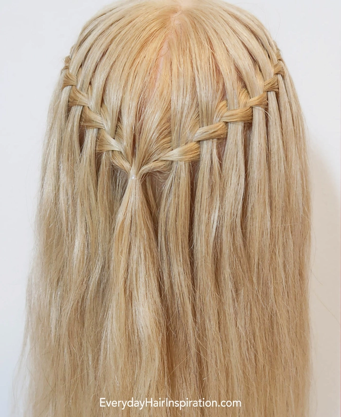 Waterfall Braid for Daytime Holiday Events