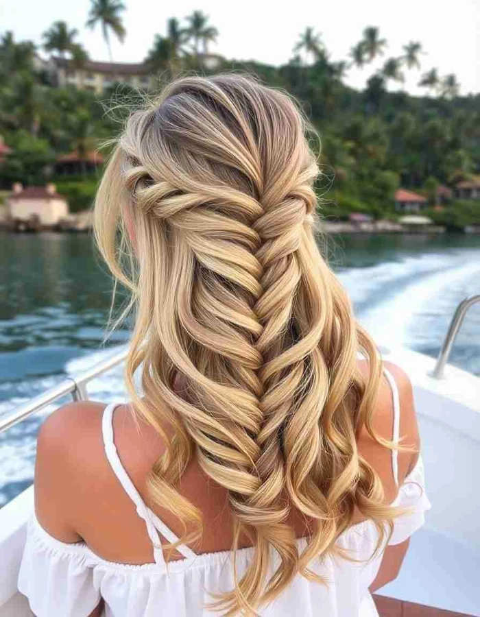 Winter cruise vacation humidity resistant hairstyle for holiday travelers