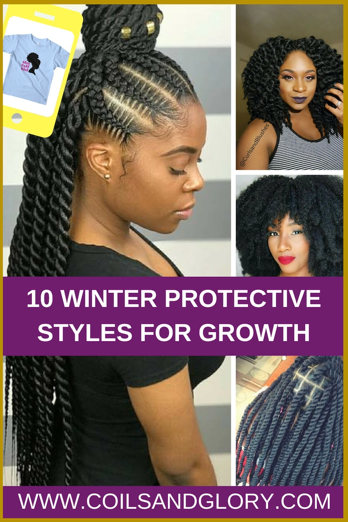 Winter Holiday Protective Styles for Black Women