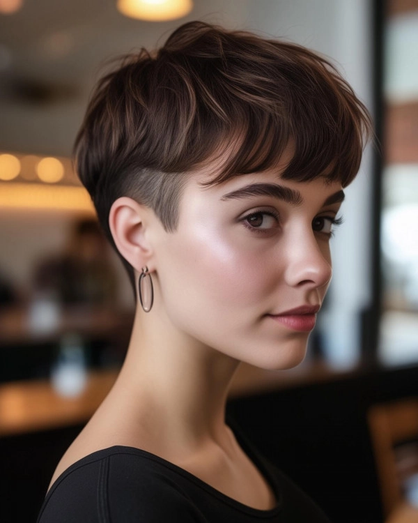Clubbing Hairstyle 7 - Short Pixie with Party Accessories Edgy pixie cut with sparkling hair clips for a night out