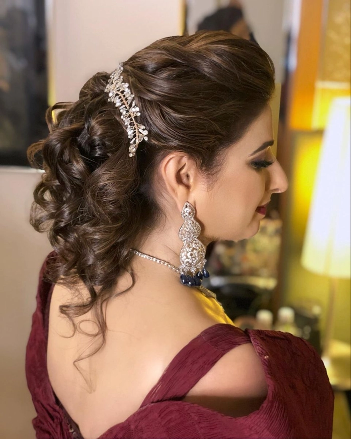 Cocktail Party Updo with Hair Extensions - Party Hairstyles Image 5 Elegant cocktail party updo with hair extensions, ideal for a sophisticated party hairstyle