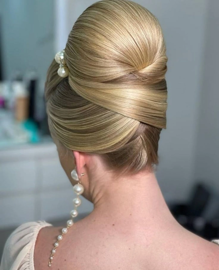 Elegant Evening Buns for Very Long Hair