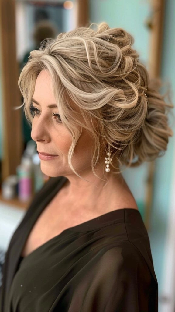 Elegant Evening Updos for Women Over 40