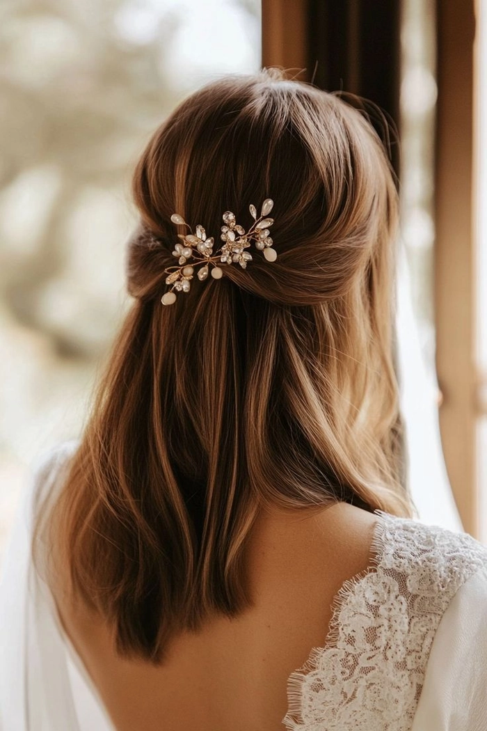 Romantic Half Up Styles for Your Engagement Party
