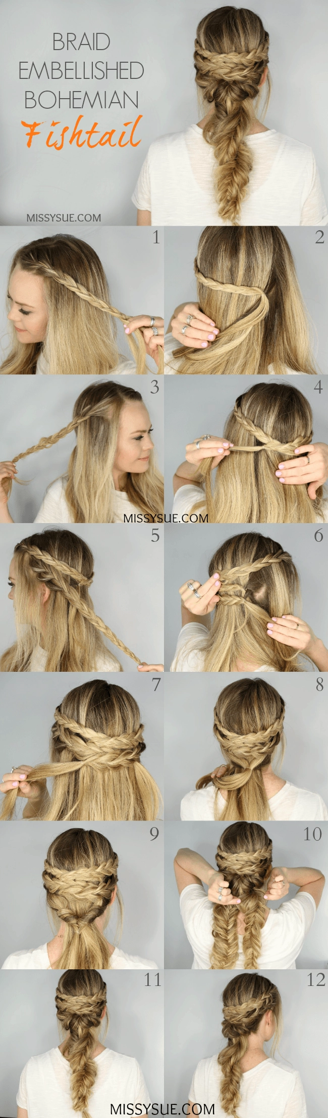 Festival Fishtail Braids with a Bohemian Vibe