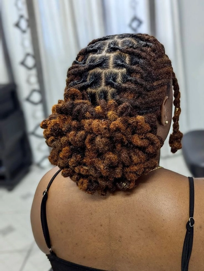 Boho locs festival hairstyle for party vibes Stylish festival locs with colorful beads and wraps