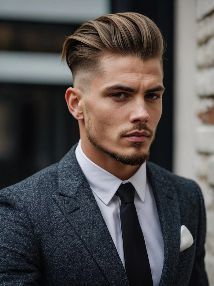 Elegant teenage boy hairstyle perfect for formal events and parties Formal event hairstyle for teenage boy with neat party-ready look