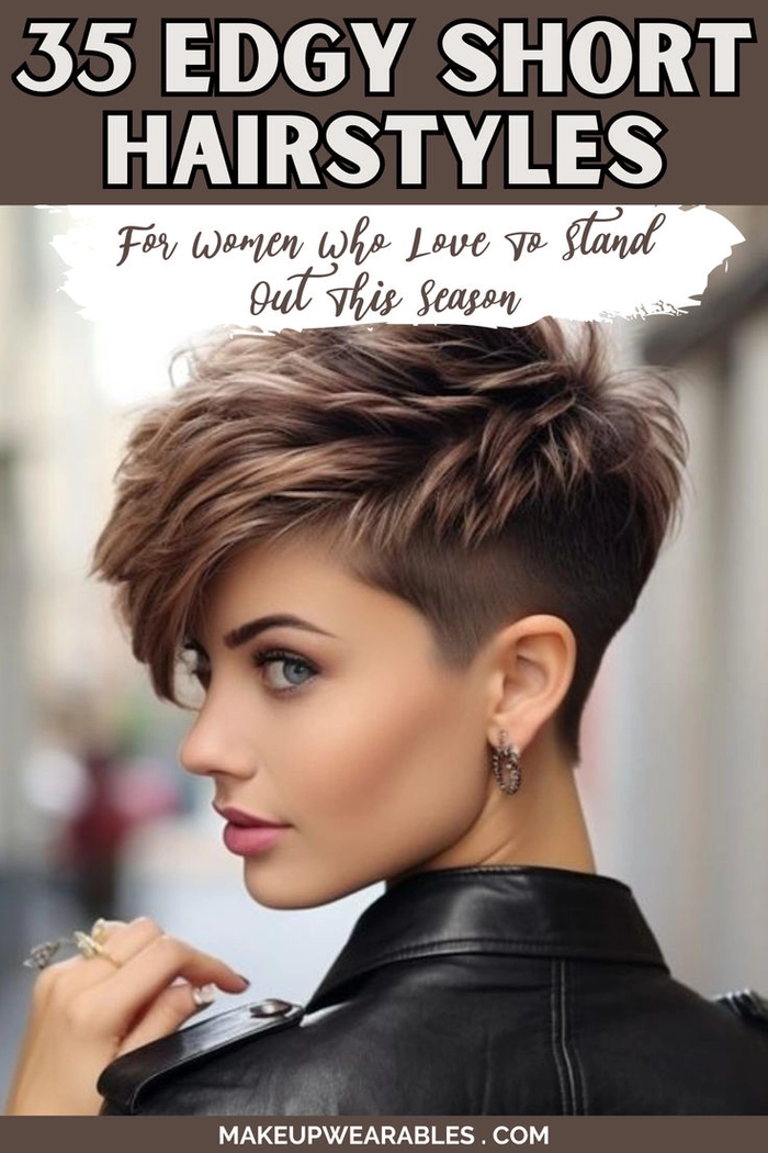 Edgy Halloween party hairstyle for short hair with spiky texture and bold colors