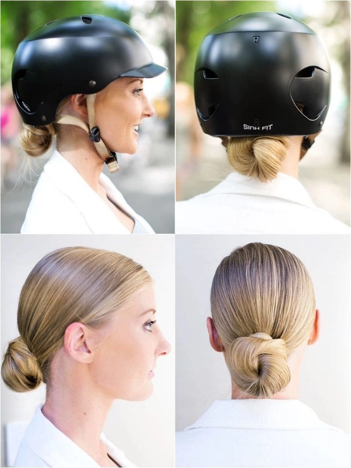 Helmet-Friendly Party Hair for Motorcycle Events