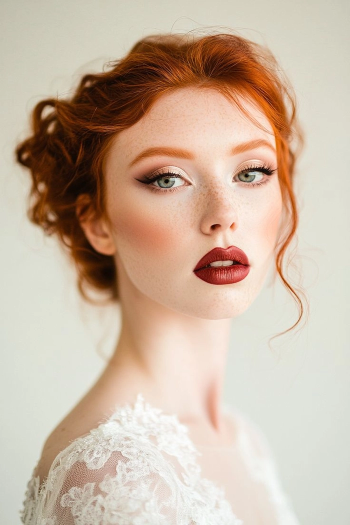 Best holiday party looks for natural redheads Festive holiday hairstyle ideas specifically flattering for natural redheads