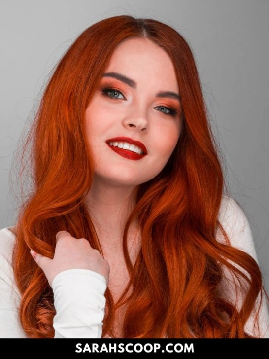 Holiday Party Look for Natural Redheads - Hairstyle Idea Natural redhead holiday party hairstyle with festive accessories