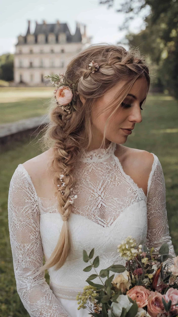 Summer Wedding Guest Braids for Outdoor Parties