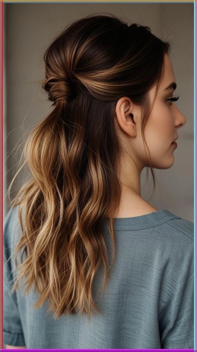 Quick party hairstyle for unwashed second day hair with tousled texture